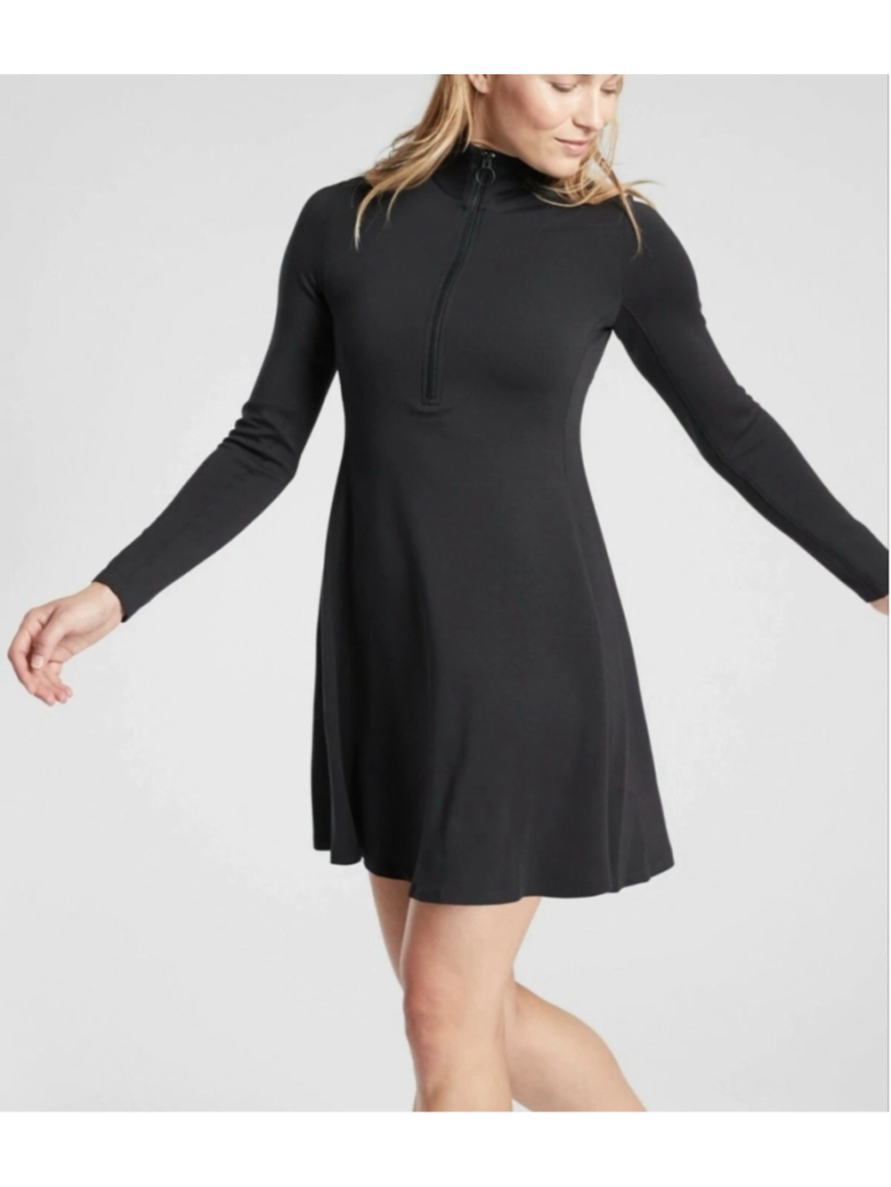 NWT Athleta Deep Dive Dress, BLACK SIZE Small modal